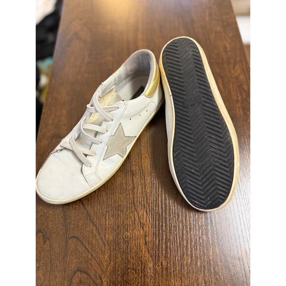 Golden Goose Superstar White/Gold Sneakers – Women’s 9.5 - Picture 3 of 6